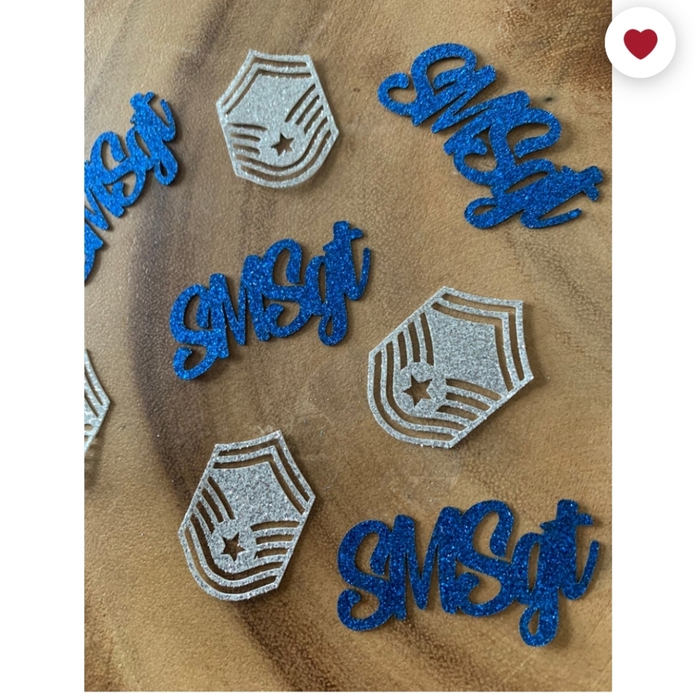 Air Force Senior Master Sergeant confetti